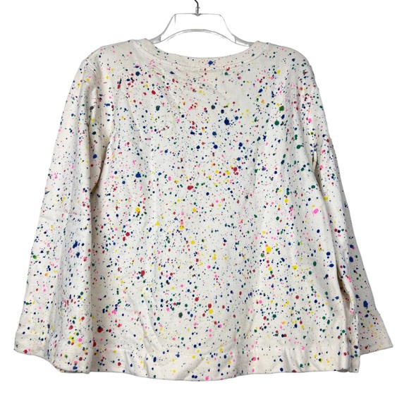 Anthropologie Maeve Jamie Paint Splatter Sweatshirt - Picture 4 of 8